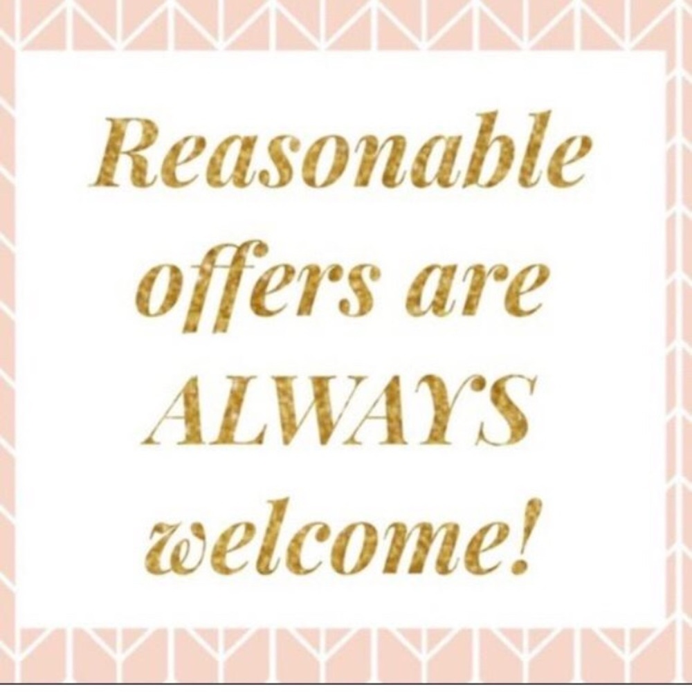 Reasonable offers welcome
